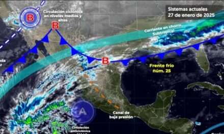 Frente Frío 25 provocará lluvias y vientos fuertes en Coahuila