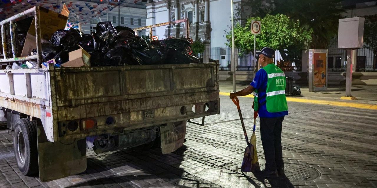 RETIRA GOBIERNO DE MONTERREY 12 TONELADAS DE BASURA DE ZONA REGIO FEST
